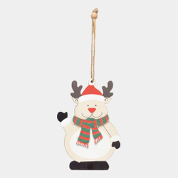 Подвеска на елку или подарок WOODEN RUDOLPH