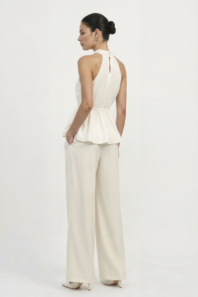 Топ с баской из шифона