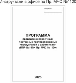 Инструктажи в офисе по Пр. МЧС №1120