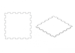 Резиновая плитка Puzzle 970х970 (10 мм)