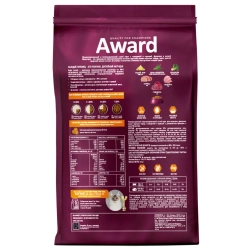 Award indoor big cats сухой корм для взрослых домашних кошек крупных пород, с говядиной, курицей, брокколи и юккой шидигера - 1,5 кг