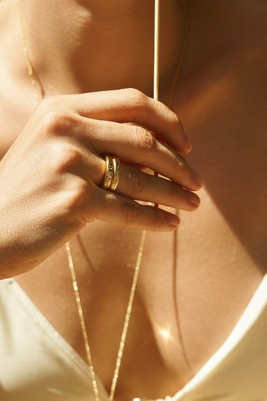 Кольцо CARPE DIEM OASIS позолота / Opal Magic