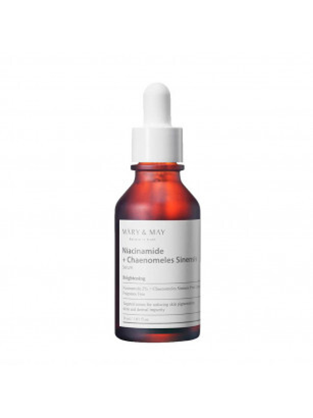 Осветляющая сыворотка с экстрактом айвы - Mary&May Niacinamide + Chaenomeles Sinensis Serum, 30 мл