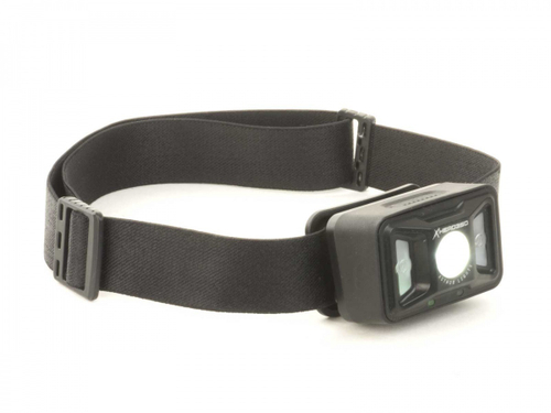 Фара на лоб 1 диодиод CREE 450 lm, 4 красных SMD LED 10 lm, XP-G2 X-Head Silicone, поворот. 45°, USB 2.0, LI-pol/3,7 V/1200mAh, вес 60г, AUTHOR