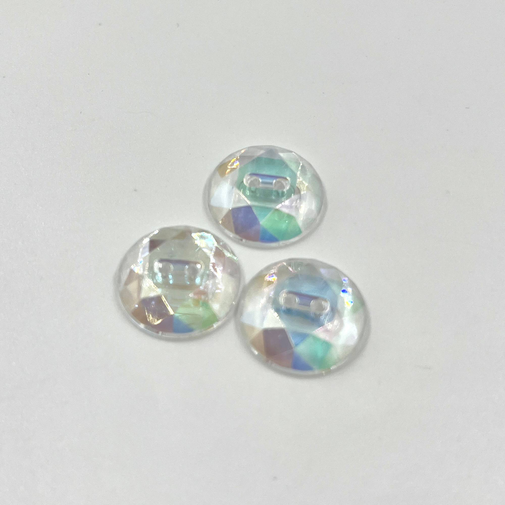 Пуговицы прозрачный радужный блеск