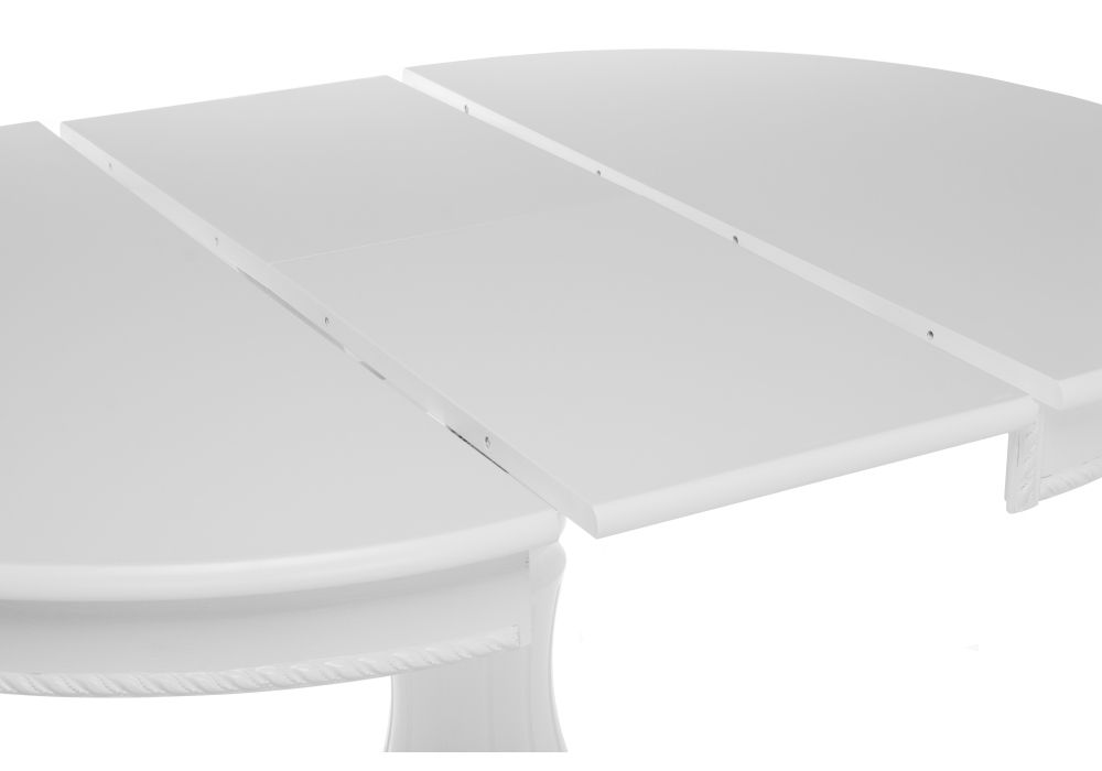 Деревянный стол Павия 90(120)х90х80 белый