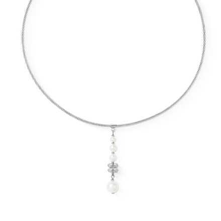 Колье Coeur de Lion White-Silver 1137/10-1417