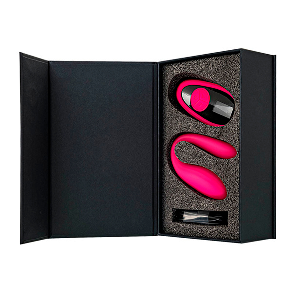 Розовый вибратор для пар с пультом ДУ ToyFa eroTEQ Prawno 593005