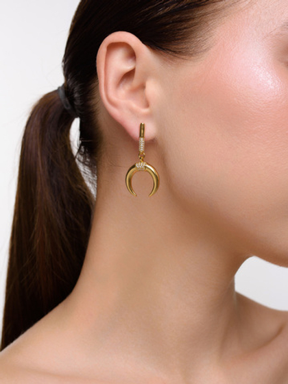 Серьги "Moon stick" Gold