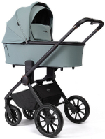 Детская коляска Peppy Monaco 2 в 1 Mint (мятный), рама черная