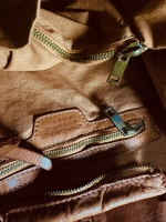 Женская плетеная сумка из натуральной кожи цвета whisky