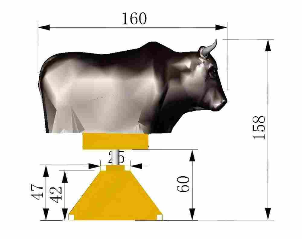 Бык для аттракциона родео "Злобный бык родео"
