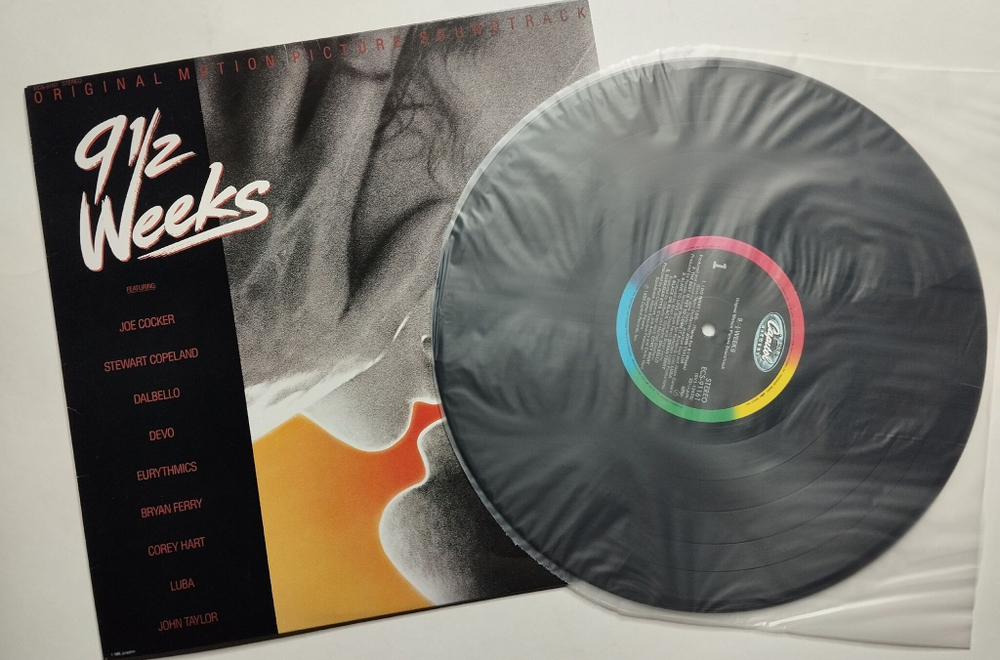 Винтажная виниловая пластинка LP 9 1/2 Weeks Motion Picture Soundtrack (Japan 1986) (No Obi)