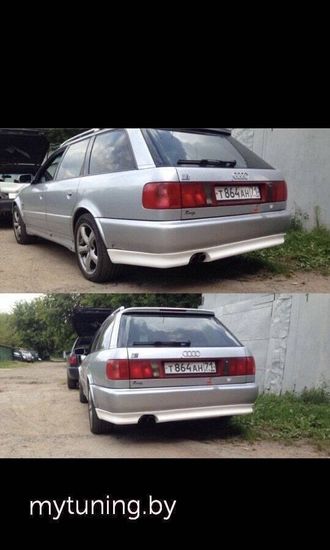 Юбка на задний бампер для Audi a6c4