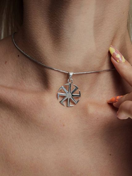 Славянский символ Коловрат мельхиор