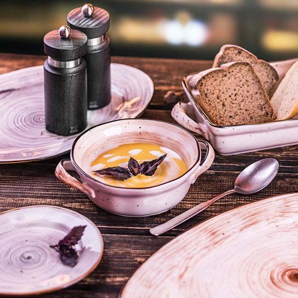 Блюдце для бульонной чашки «Пастораль» для P6136515-S-SH115;фарфор;D=15,5см;зелен. (Цвет: зеленый)