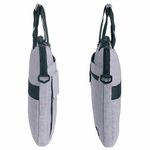 Сумка портфель HEIKKI NOVATION (ХЕЙКИ) с отделением для ноутбука 13-14", багажная лента, серая, 28х38х3 см, 272592