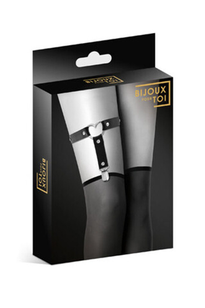 Гартер Bijoux Pour Toi с металлическим сердцем черный (Цвет: черный)