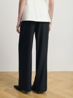 Молочный корсетный топ из атласа "Muse Blanc"