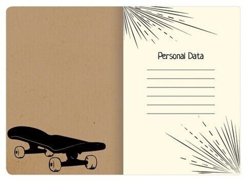 Тетрадь 40 л. в клетку обложка КРАФТ, бежевая бумага 70 г/м2, сшивка, А5 (147х210 мм), СКЕЙТЕР, BRAUBERG, 403757