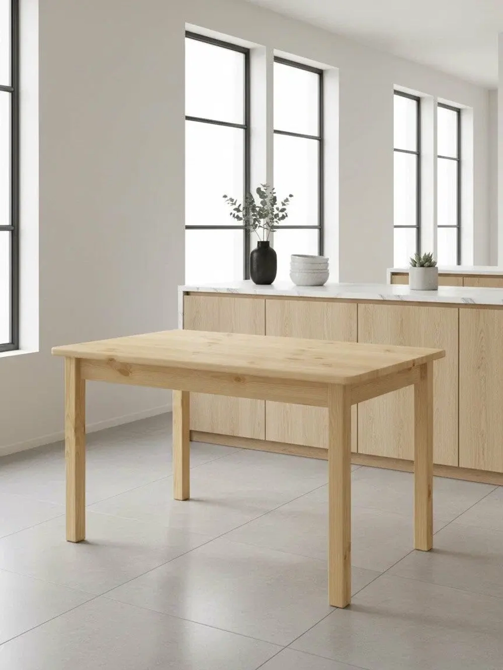 Стол обеденный 800 х 1200 сосна, без покраски