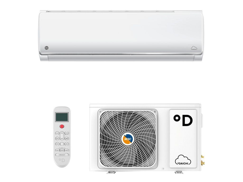 Умная сплит-система Daichi Epsilon 1 UNL E25AVQ1/E25FV1 (работает с Алисой, включена бессрочная подписка, управляется с телефона или пульта), для помещений до 25 кв.м.