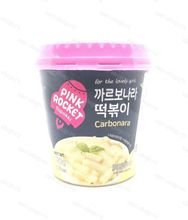 Рисовые клецки (топокки) с соусом карбонара, Корея, 120 гр.