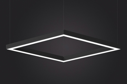 Светильник LED подвесной Ромбовидный LP85-ROMBI-500 46Вт 4000К черный 840х485х80мм DIOLUM