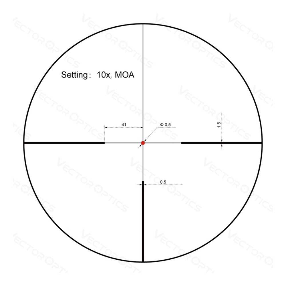 Оптический прицел Vector Optics Constantine 1-10x24 SFP, ( Сетка Fiber Center Dot / с подсветкой )