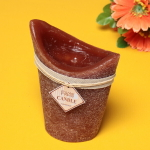 Свеча «Honey story» 12*18см цвет кофейный F-3008