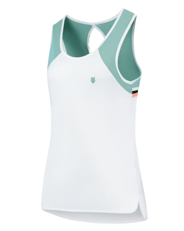 Женский топ теннисный K-Swiss Tac Hypercourt Advantage Tank 3 - белый