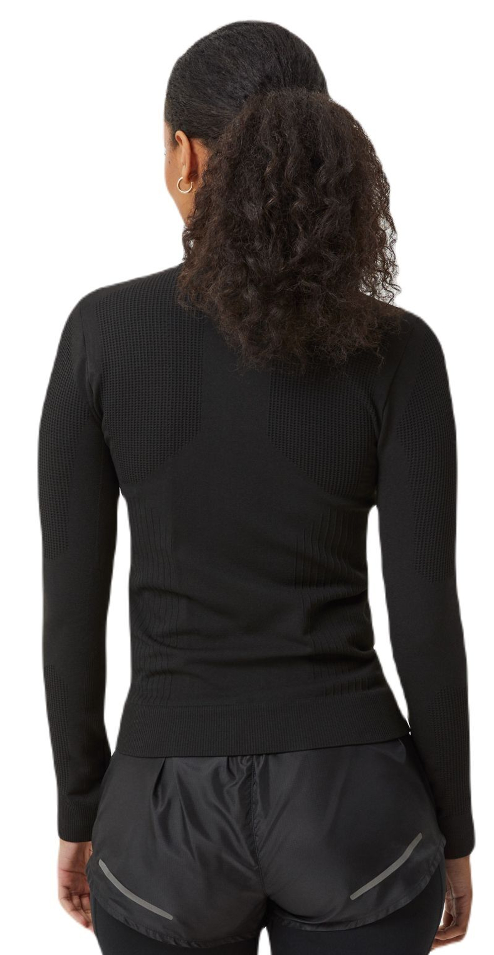 Женская Кофта теннисная Björn Borg Running Seamless Cover-Up - black beauty