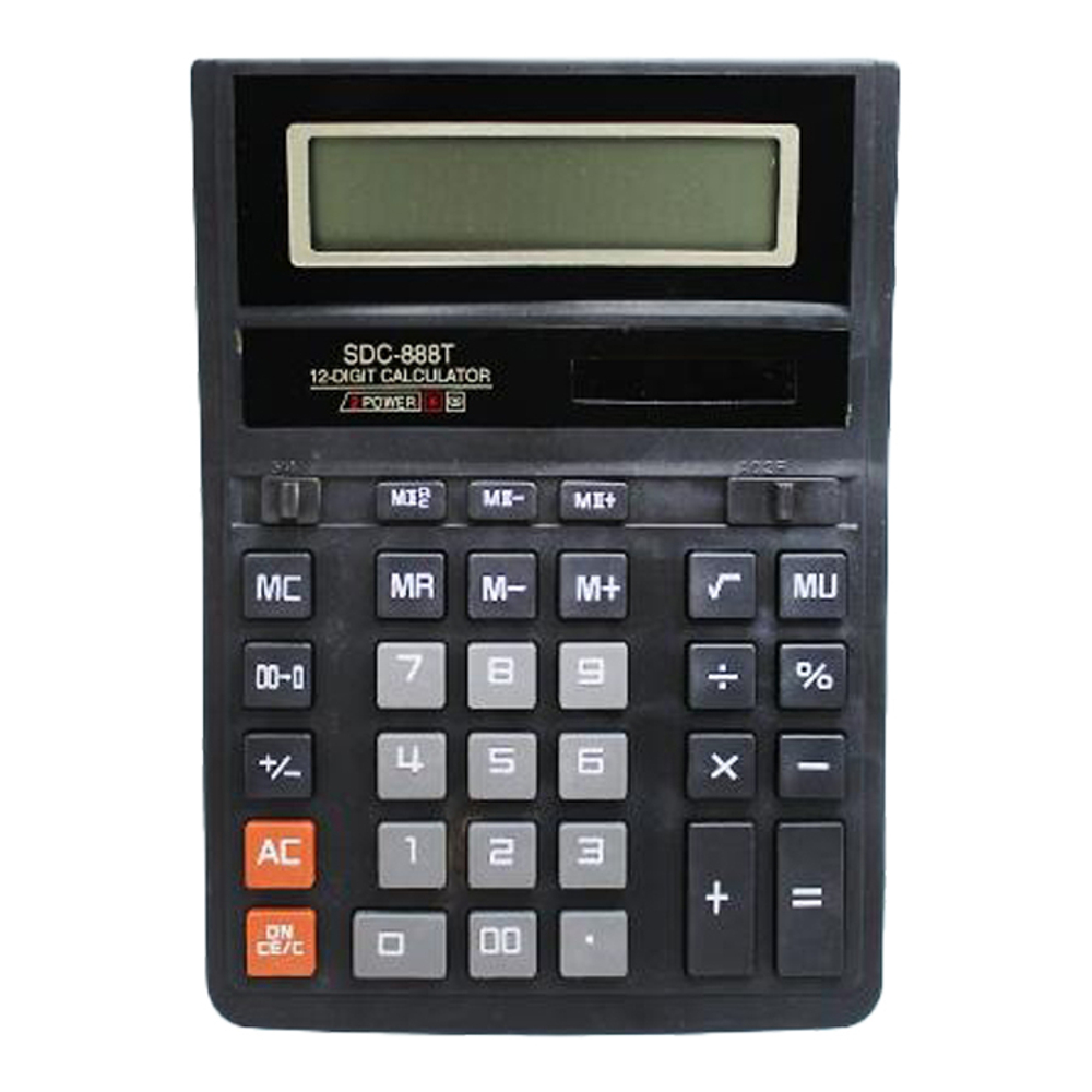 Калькулятор настольный Basir 12 Bit, LCD, 20.6*16.4*3 см, чёрный