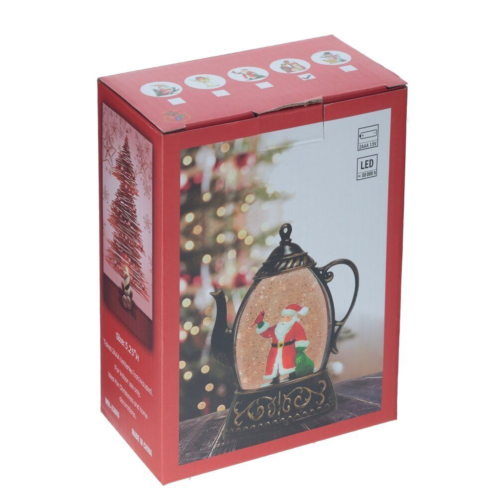 GAEM Изделие декоративное "Снеговик в чайнике" (подсвет, 2xAAA, н/п), L10,5 W4 H13,5 см