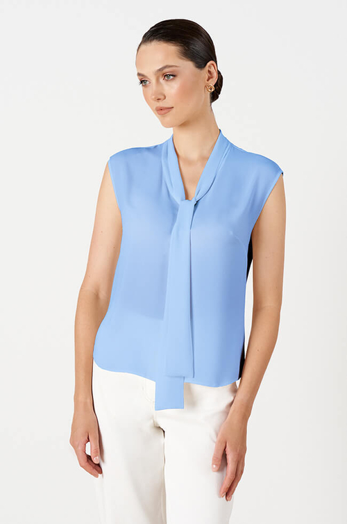 23240 Блузка женская (голубой)