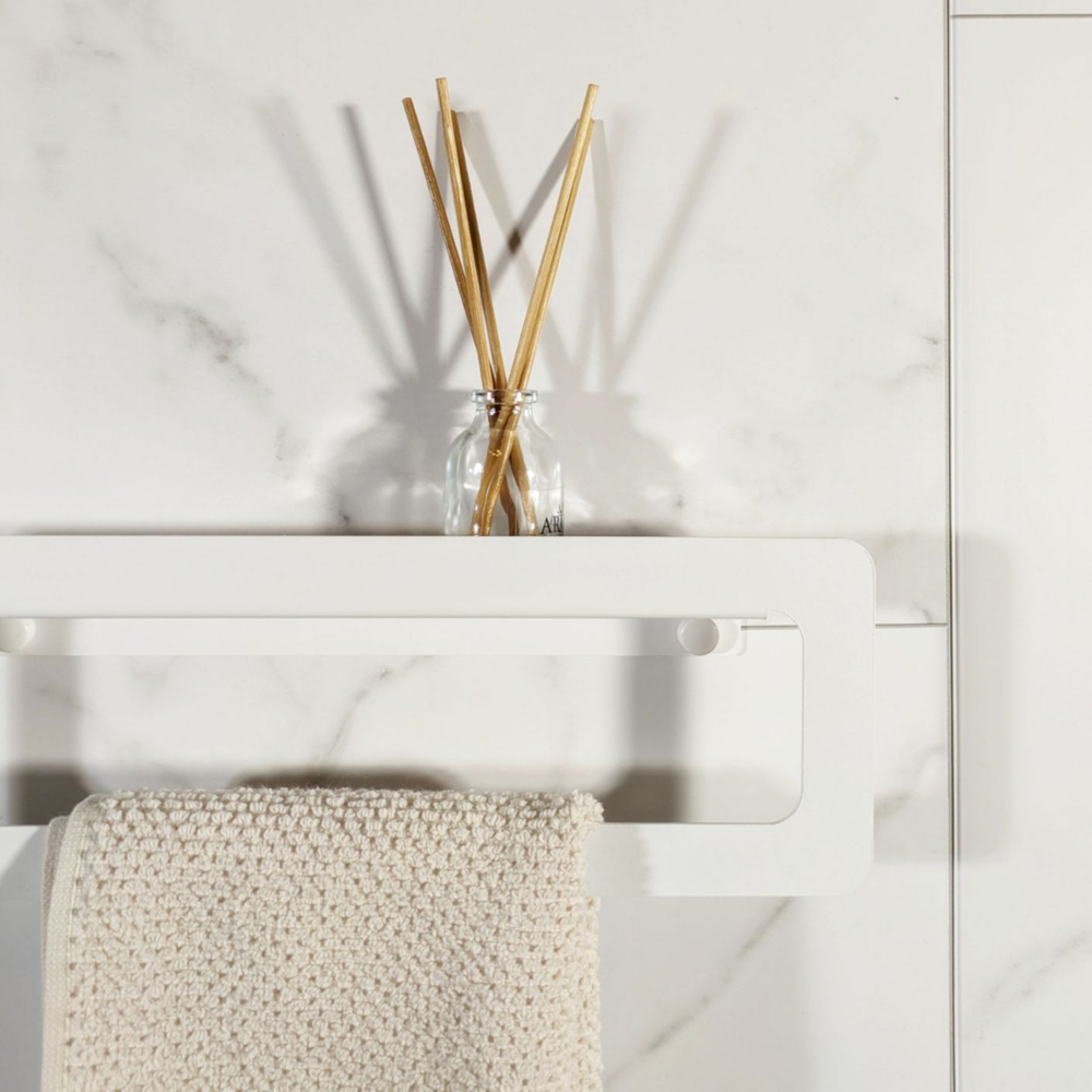 Держатель для полотенец MetaDec Qadrate 30см белый