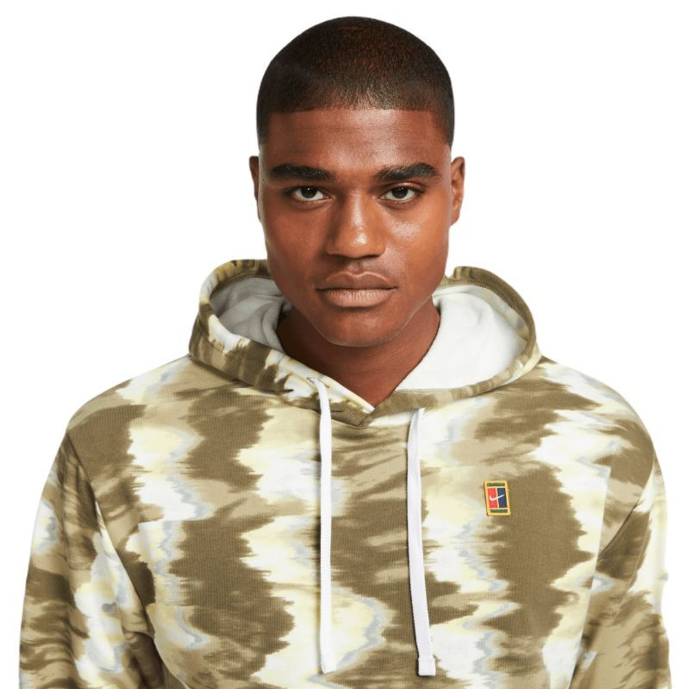 Мужская теннисная кофта Nike Court Fleece Tennis Hoodie - medium olive