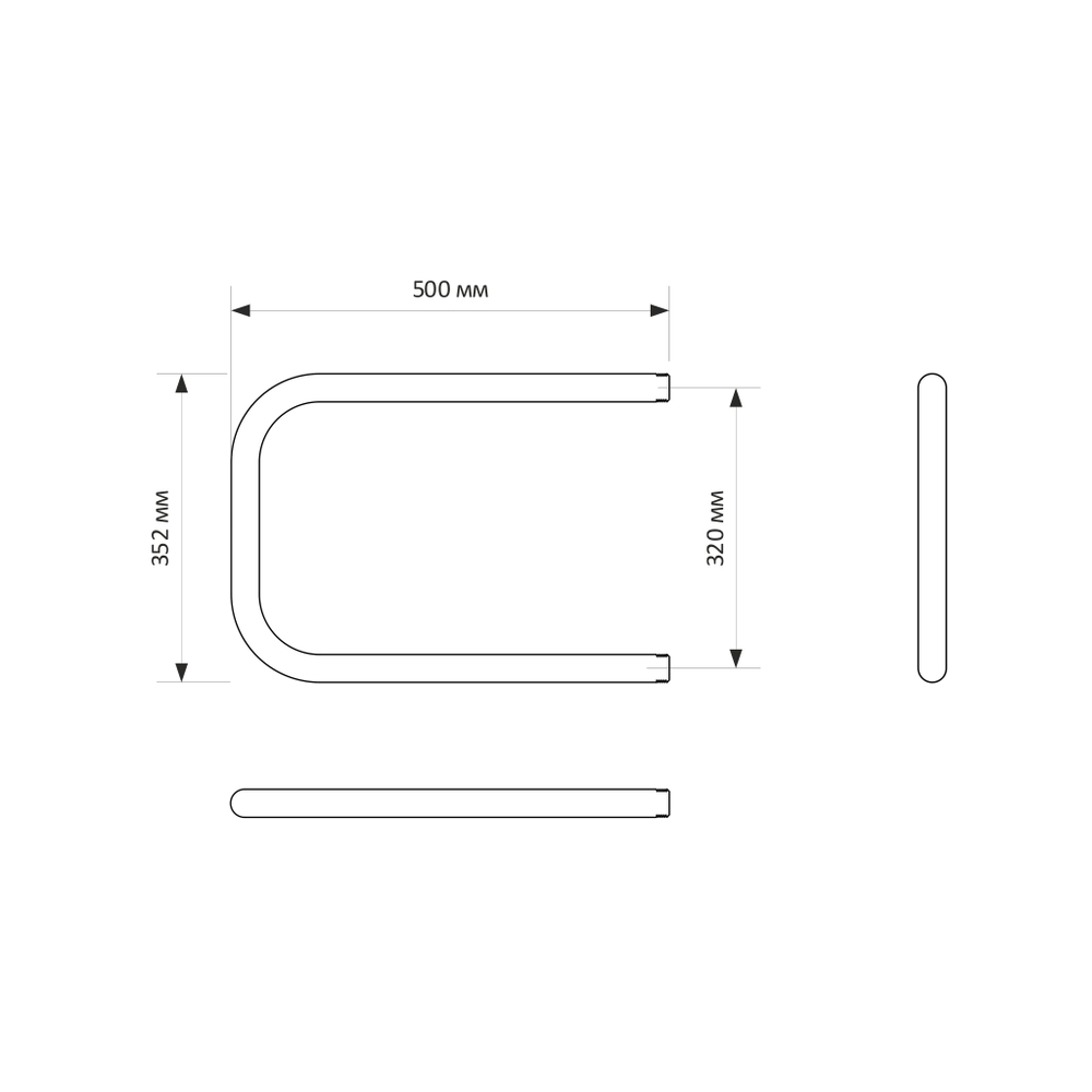 Полотенцесушитель MIXLINE SIMPLE P 32х50 1''