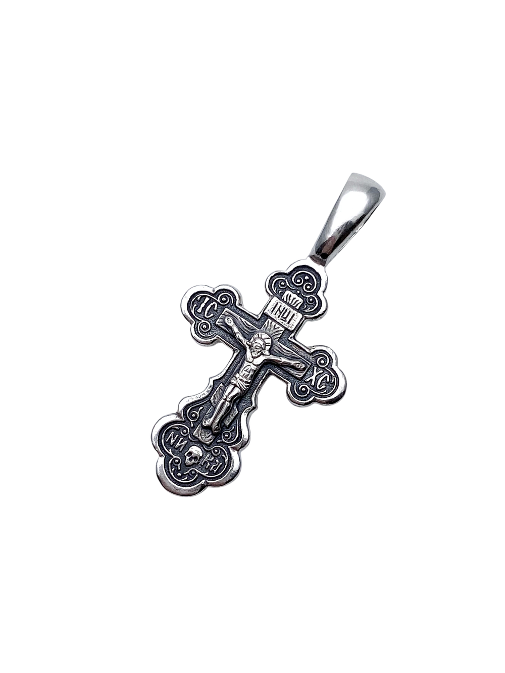 Крест из серебра/Чернение