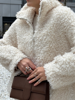 Шуба White sheep молочный