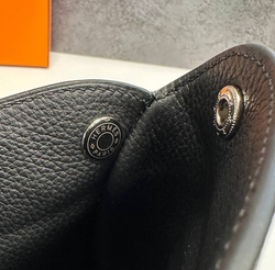 Нагрудная сумка слинг Hermes Evelyne Belt чёрная