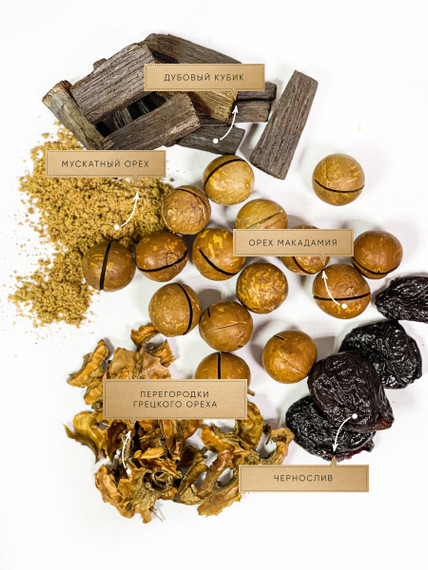 Набор настойки "Шоколадный коньяк" в крафт пакете