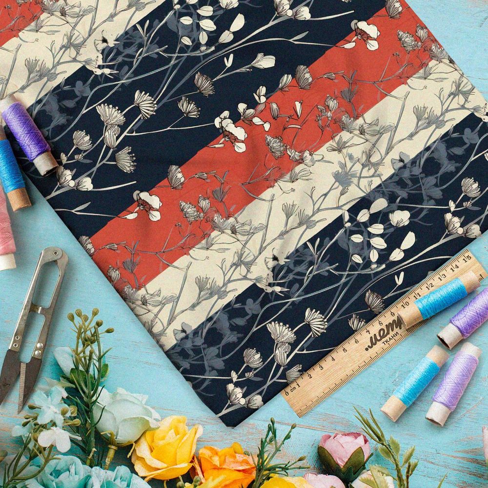 Ткань премиум бифлекс туманные эхо воспоминаний