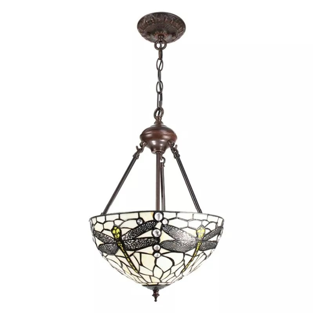 Светильник подвесной "Тиффани-Стрекозы" Ø 31x126 cm E27/max 2x40W