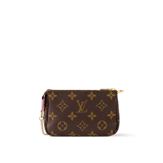 Клатч Louis Vuitton Mini Pochette Accessoires для женщин коричневый