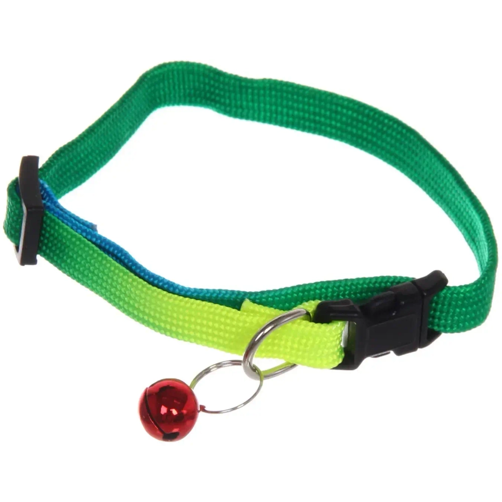 Ошейник с колокольчиком «Неоновое настроение» микс цветов 1*19/32см