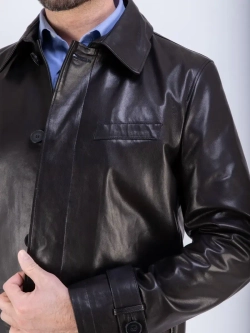 Куртка мужская кожаная, плащ мужской