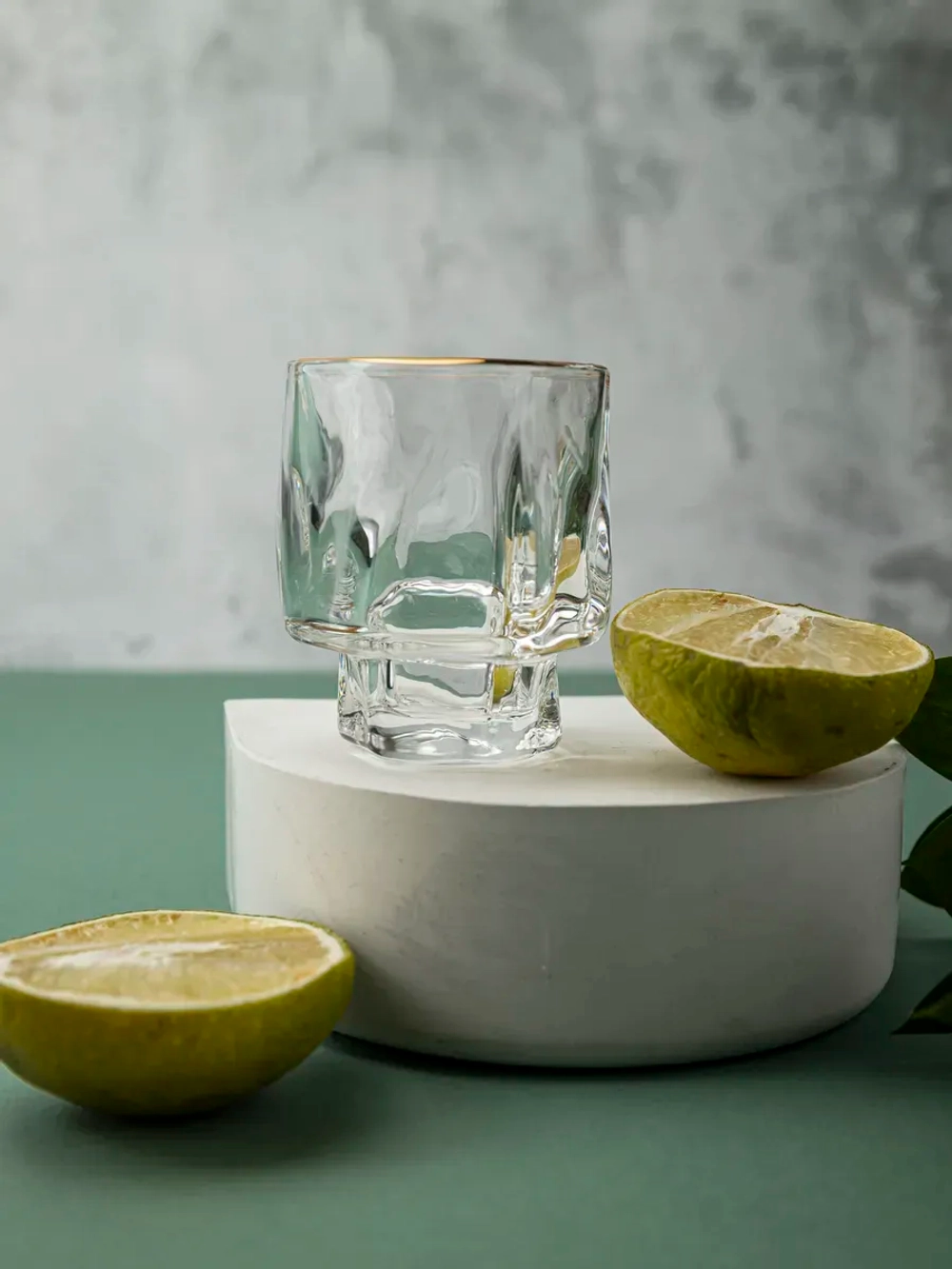 Набор изогнутых шотов, 60 мл, 6 шт. с золотой каймой