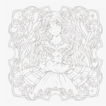 Victorian Fantasy Encyclopedia Kuroi Mori. Coloring book