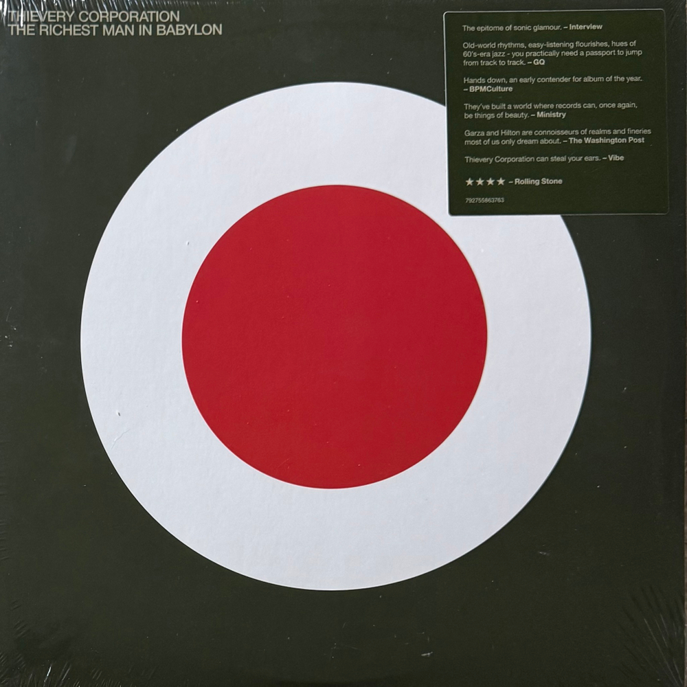 Thievery Corporation ‎– The Richest Man In Babylon 2LP (США 2025г.)